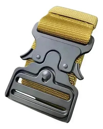 Cinturon Tactico Con Hebilla Cobra 130 Cm Caqui Lisa L - Imagen 3