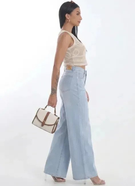 Jean Pantalon Mujer Denim Elastizado Recto Hybrid Premium - Imagen 3