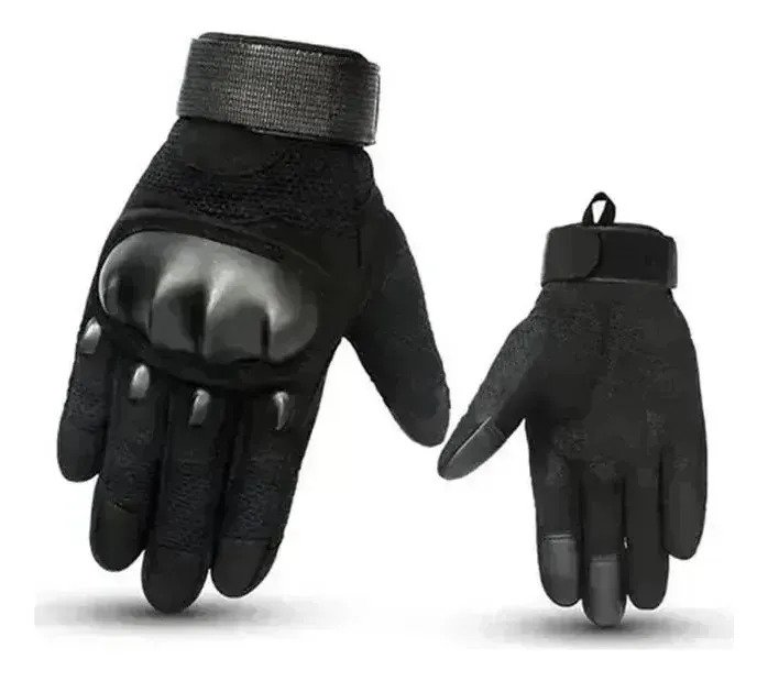 Guantes Tacticos Para Moto Dedo Largo Tactil Protección