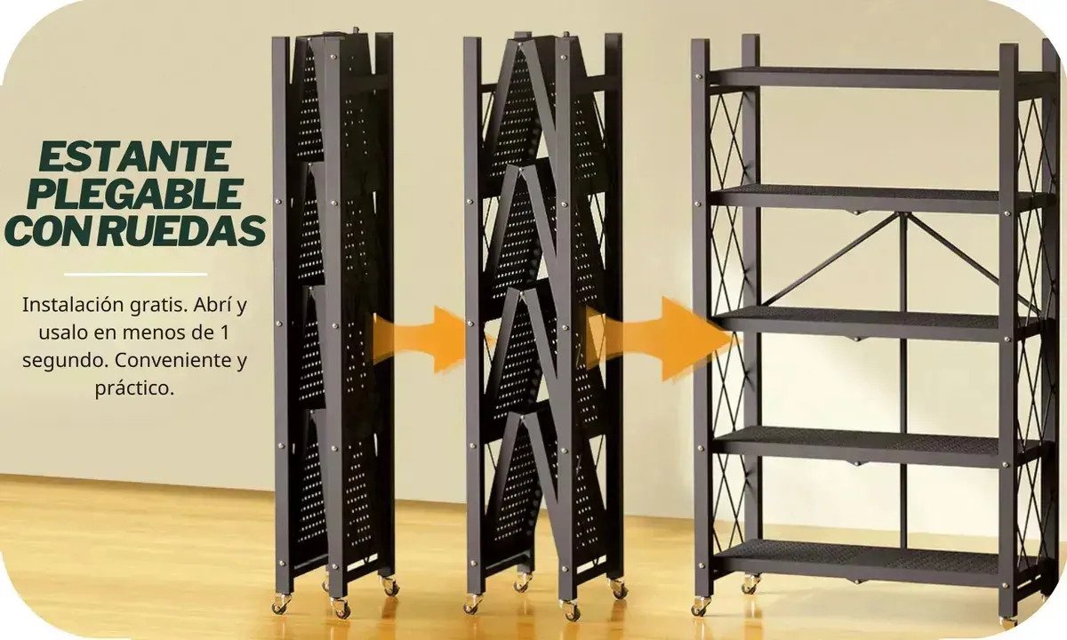 Carrito Plegable Organizador 5 Niveles Cocina - Imagen 8