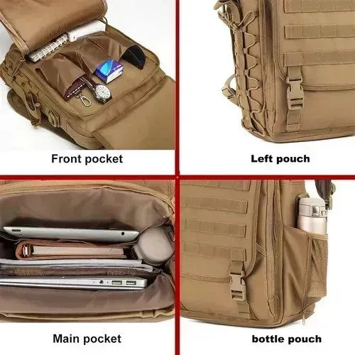 Mochila Táctica 3 En 1 Tipo Bolso Para Tablet Notebook - Imagen 3