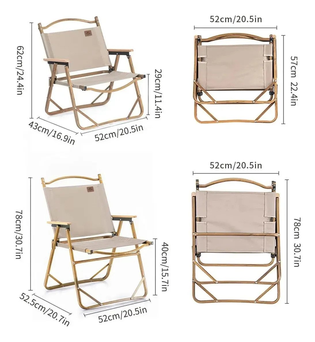 Silla Reposera Plegable Portatil Reforzada Playa Jardin - Imagen 9