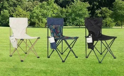 Silla De Camping Con Bolsillo Lateral De 65x40 Cm - Imagen 4