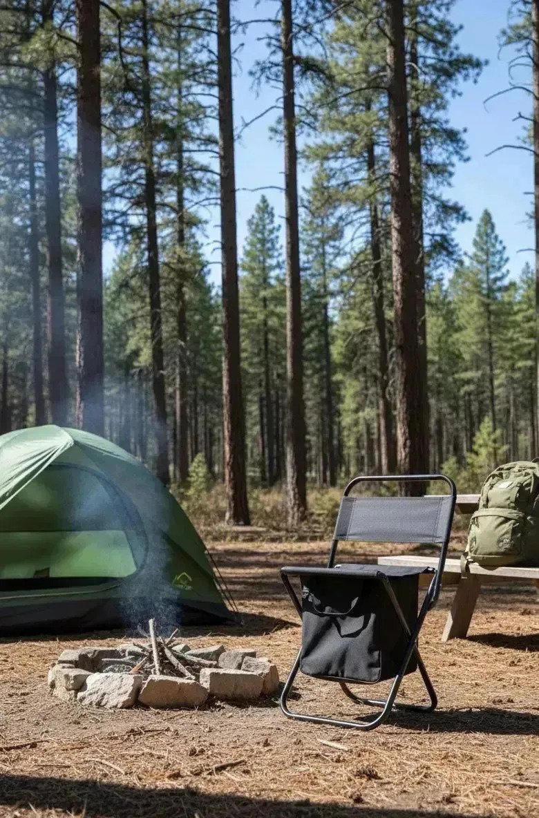 Silla De Camping Con Bolsa De Almacenamiento - Imagen 2