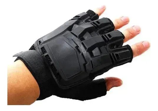 Guantes Tácticos Medio Dedo Protección Moto Verano - Imagen 2