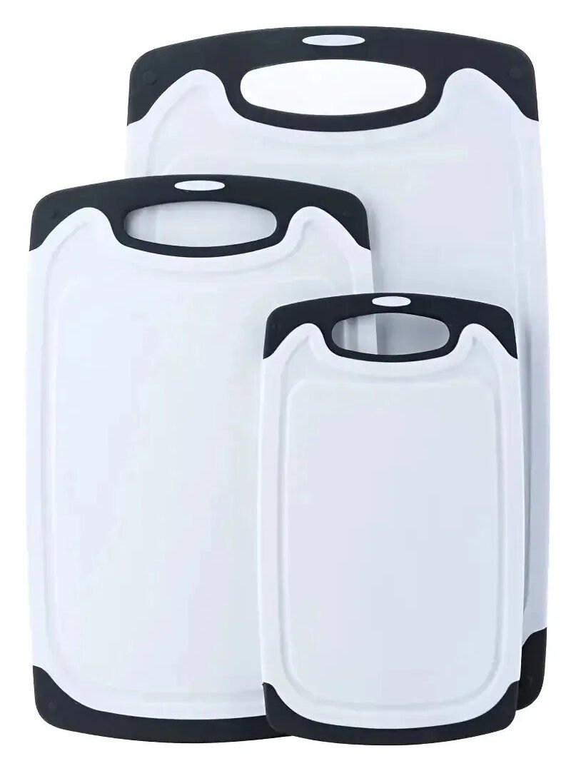 Set X3 Tablas De Picar Cocina Antideslizante Carne Verdura