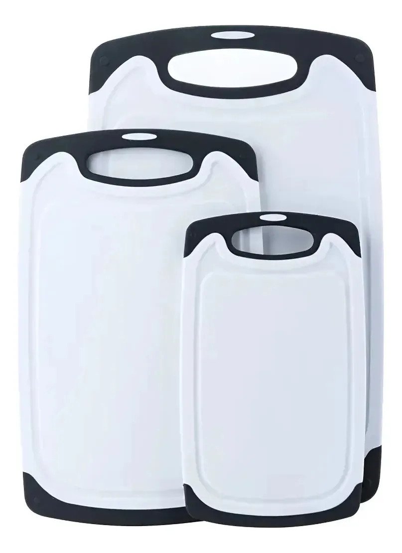 Set X3 Tablas De Picar Cocina Antideslizante Carne Verdura