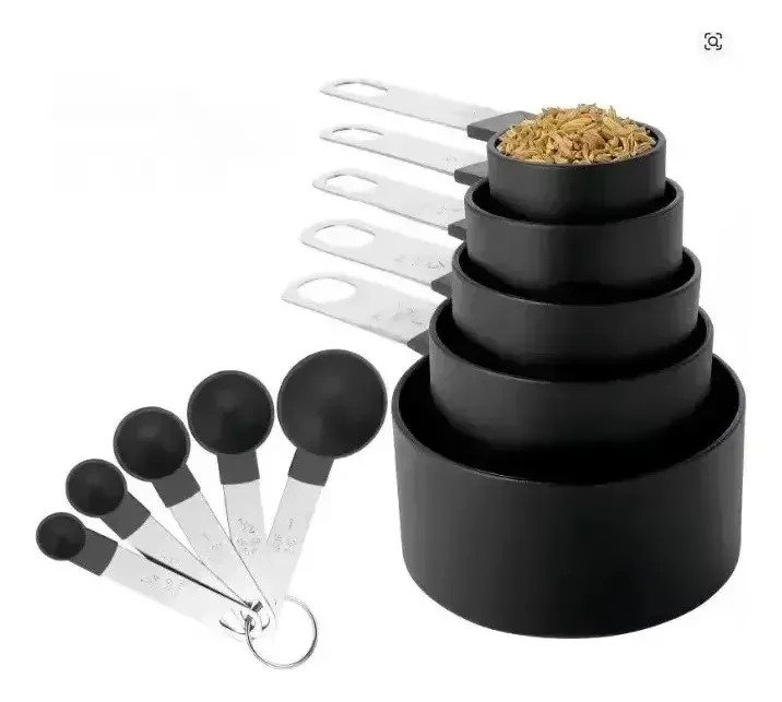Set De 10 Piezas De Cucharas Y Tazas Medidoras Dosificadoras - Imagen 3