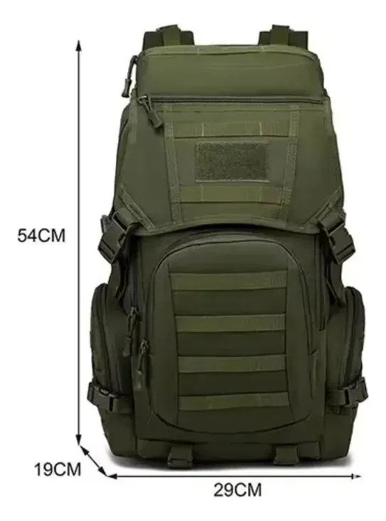 Mochila Táctica Militar 50 Litros Camping Molle Impermeable - Imagen 2