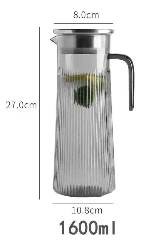 Jarra De Acrilico 1.6l Con 4 Vasos Frio Calor Irrompible - Imagen 3