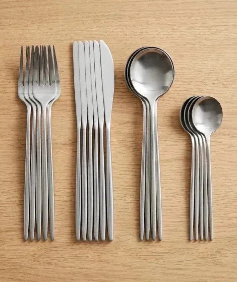 Set X24 Piezas Cubiertos Acero Inoxidable Tenedor Cuchillo
