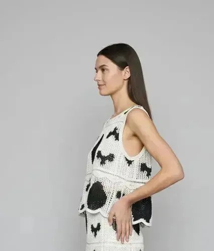Set 2 Piezas Musculosa Top + Pollera Larga Mujer Femenino - Imagen 4