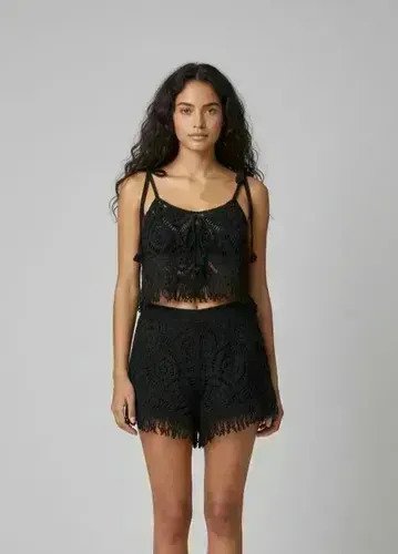 Conjunto 2 Piezas Musculosa + Short Tejido Femenino