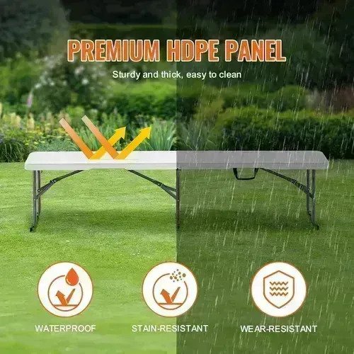Banco Tipo Valija Plegable Reforzado De 180cm Camping - Imagen 6