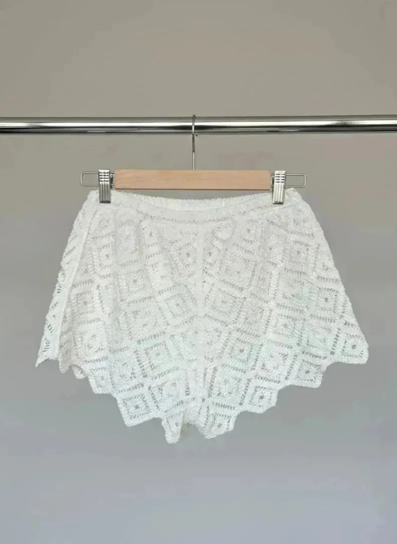 Set 2 Piezas T Short Pantalon + Chaleco Mujer Tejido Fem - Imagen 4