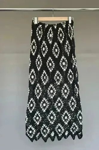 Set 2 Piezas Top Musculosa + Pollera Larga Mujer Tejida Fem - Imagen 4
