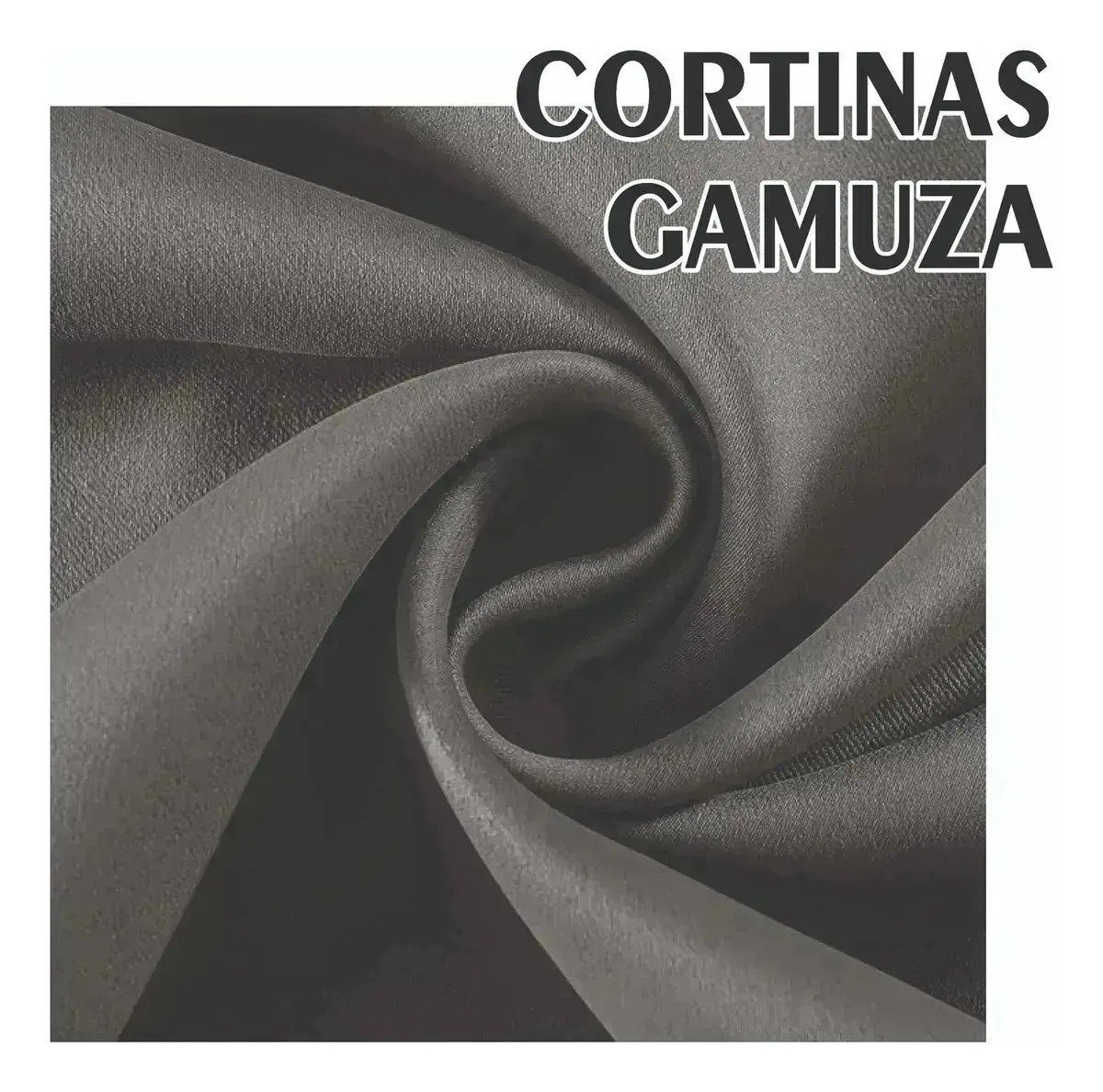 Cortina Blackout De Gamuza Con 2 Paños - Imagen 3