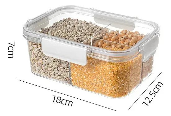 Contenedor Taper Hermetico Organizador De Alimentos 18cm - Imagen 4