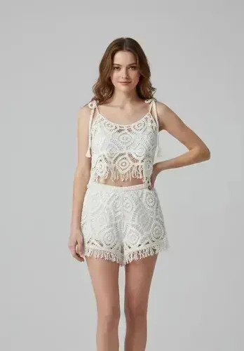 Conjunto 2 Piezas Musculosa + Short Tejido Femenino