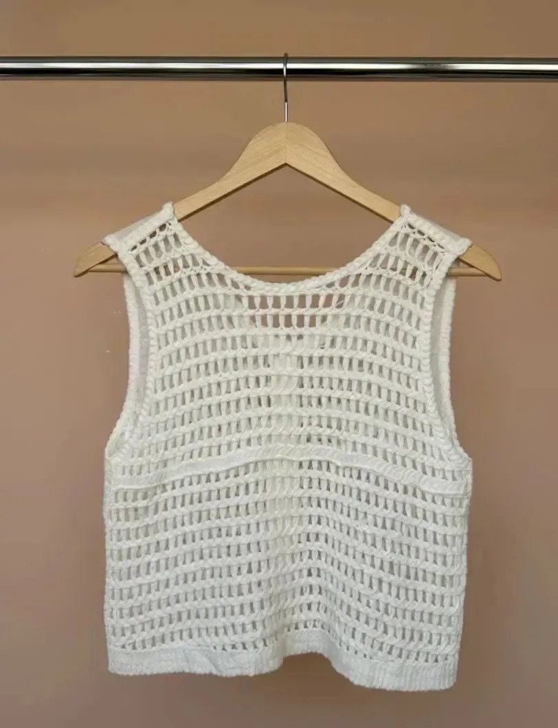Musculosa Top Bordado Con Diseño Lentejuelas Mujer - Imagen 5