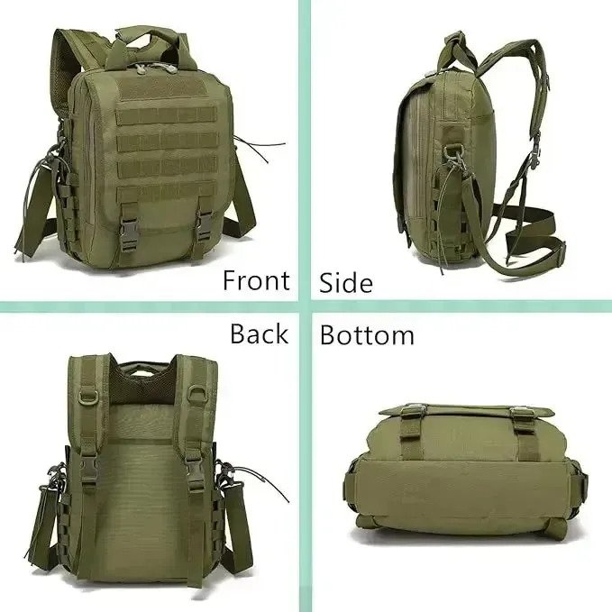Mochila Táctica 3 En 1 Tipo Bolso Para Tablet Notebook - Imagen 6