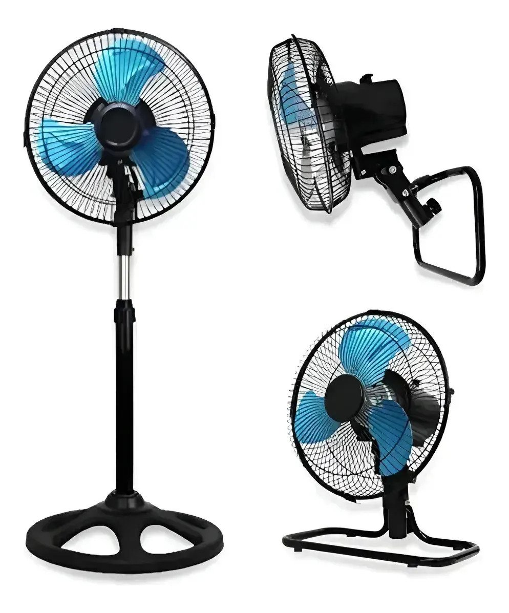 Ventilador Pie 3 En 1 10 Pulgadas 3 Velocidades
