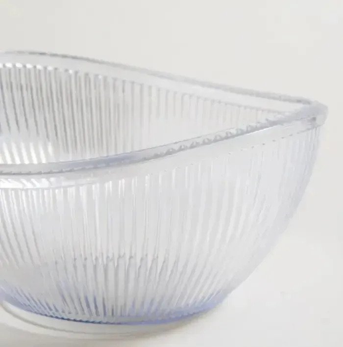 Ensaladera Bowl Oval De Acrilico Transparente Premium 550 Ml - Imagen 4