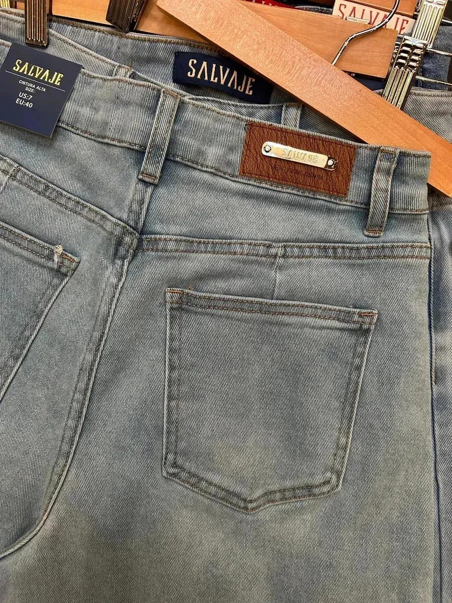 Jean Pantalon Mujer Denim Elastizado Recto Hybrid Premium - Imagen 5