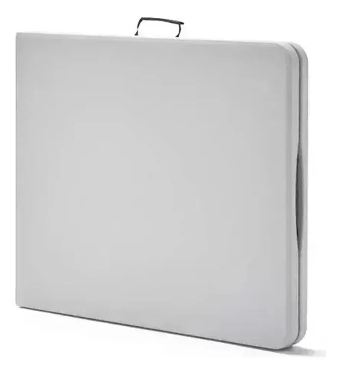 Mesa Plegable Valija 180 Cm Blanca Jardin Fiesta Reforzado Blanco - Imagen 4