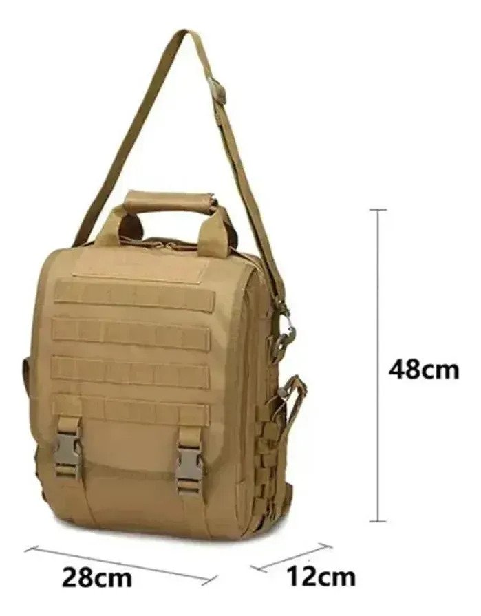 Mochila Táctica 3 En 1 Tipo Bolso Para Tablet Notebook - Imagen 2