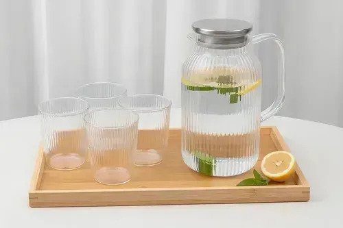 Jarra Acrílica 1.5 L Con 4 Vasos Irrompibles Frío/calor - Imagen 4