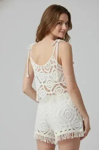 Conjunto 2 Piezas Musculosa + Short Tejido Femenino - Imagen 5