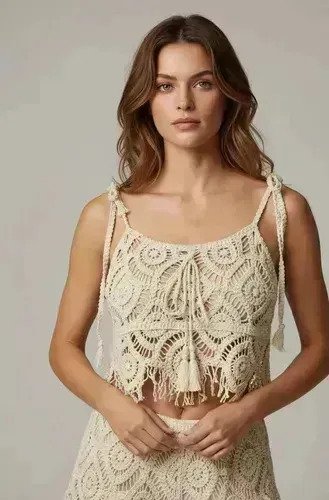 Conjunto 2 Piezas Musculosa + Short Tejido Femenino - Imagen 2