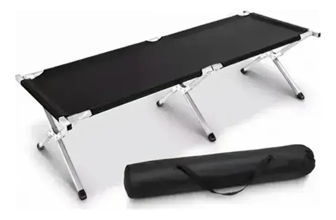 Cama Tipo Catre Plegable Reforzada Portátil Para Camping