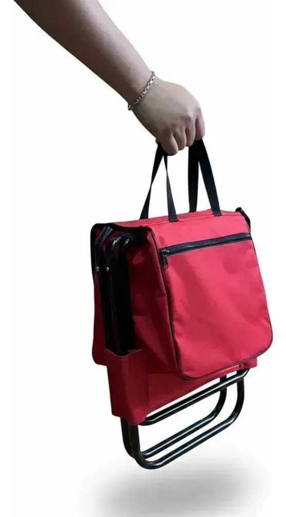 Silla Plegable Para Camping Con Compartimento Para Guardado - Imagen 3